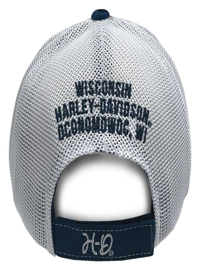 HARLEY DAVIDSON Harley-Davidson Women's Hat Embroidered Harley Script Baseball Cap, Navy Blue - Image 2